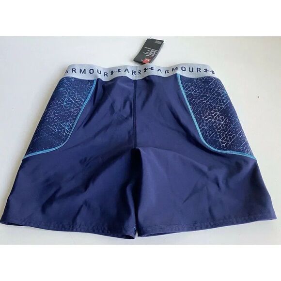 Under Armour UA Printed Softball Slider Shorts Padded Women’s Sz XL Blue NWT - Picture 7 of 8